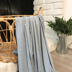 Swaddle Blanket - Dusty Blue