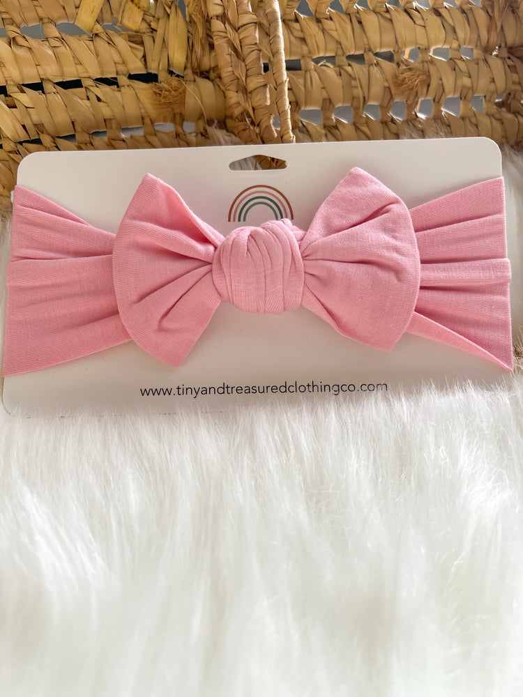 Pink Knot Headband For Baby Girls