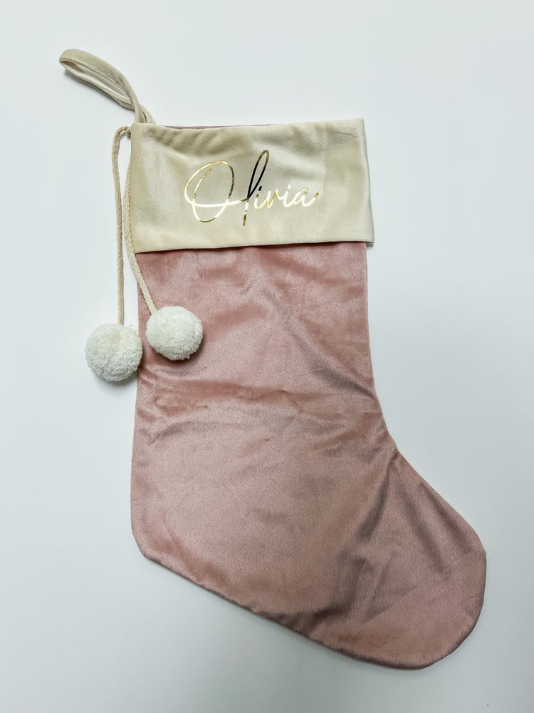 Personalized Velvet Stockings ** PRE-ORDERS OPEN **