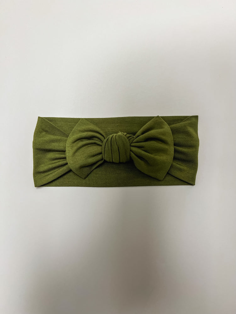 Knot Headband - Olive Green