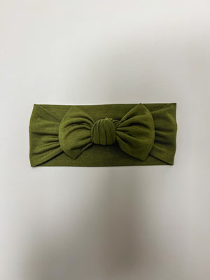 Knot Headband - Olive Green