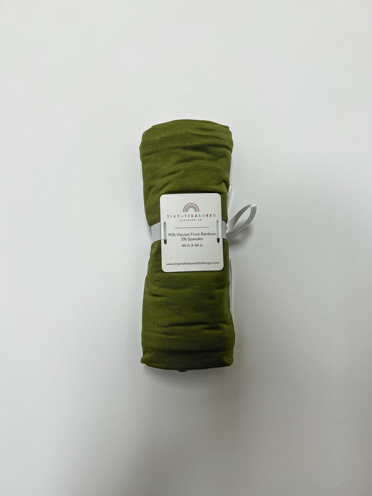 
            
                Load image into Gallery viewer, Swaddle Blanket - Olive Green
            
        
