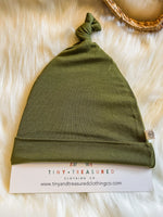 Knot Hat - Olive Green