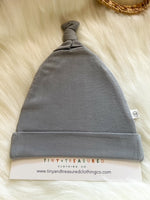 Grey Knot Hat for newborn