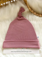 Knot Hat - Dusty Rose
