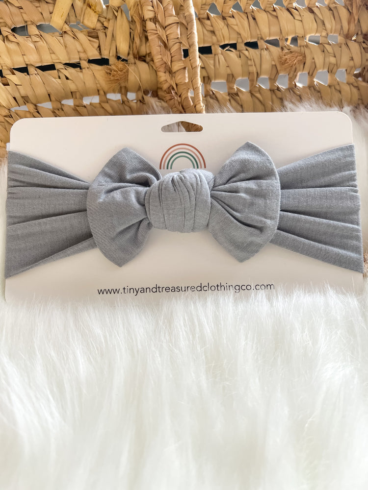 Grey knot Headband