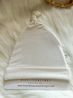Soft White Newborn Hat For Hospital